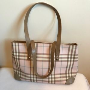 Burberry London Pink Nova Check handbag